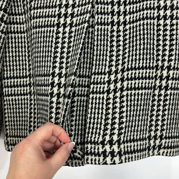 Ralph Lauren Wool Blend 3/4 Sleeve Houndstooth Print Coat Size 6P - Picture 5 of 10